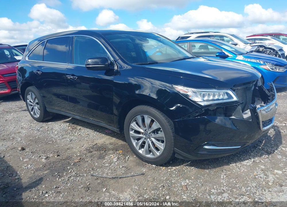 2014 ACURA MDX TECHNOLOGY PACKAGE VIN: 5FRYD4H47EB026673