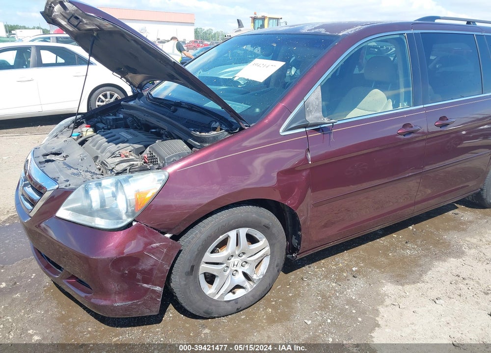 2007 HONDA ODYSSEY EX VIN: 5FNRL38497B039334