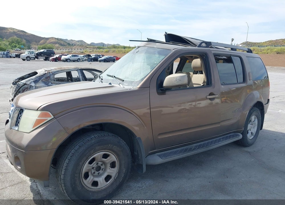2005 NISSAN PATHFINDER SE VIN: 5N1AR18U35C718943
