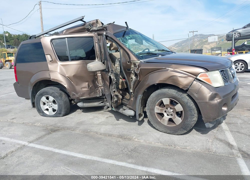 2005 NISSAN PATHFINDER SE VIN: 5N1AR18U35C718943