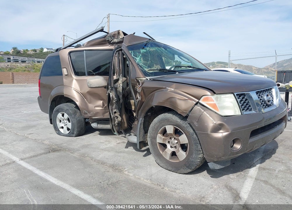 2005 NISSAN PATHFINDER SE VIN: 5N1AR18U35C718943