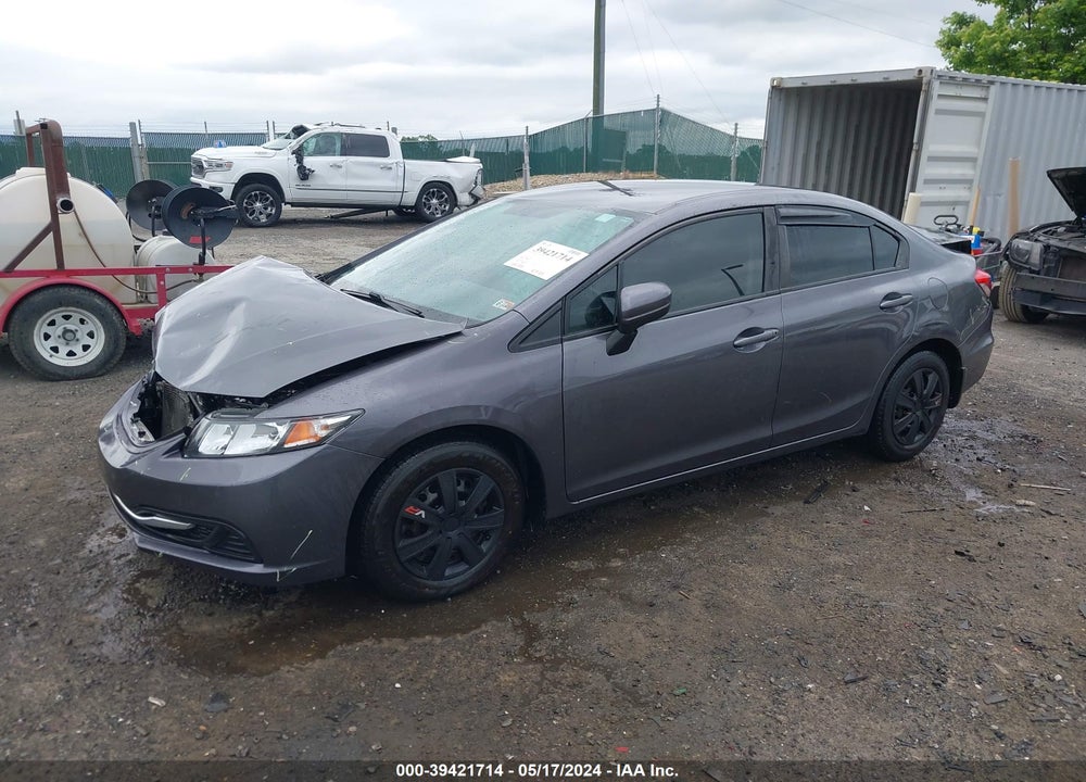2015 HONDA CIVIC LX VIN: 19XFB2F51FE257753