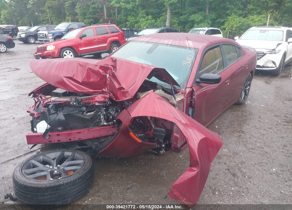 2021 DODGE CHARGER SXT RWD VIN: 2C3CDXBG2MH652273