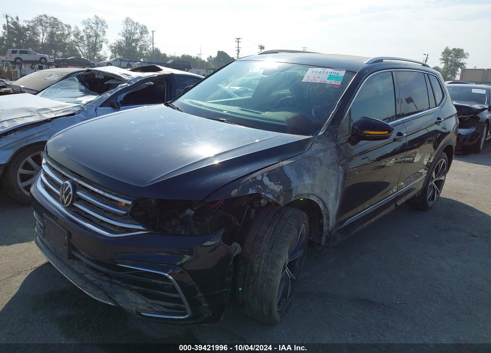 2022 VOLKSWAGEN TIGUAN 2.0T SEL R-LINE VIN: 3VV4B7AX2NM121098