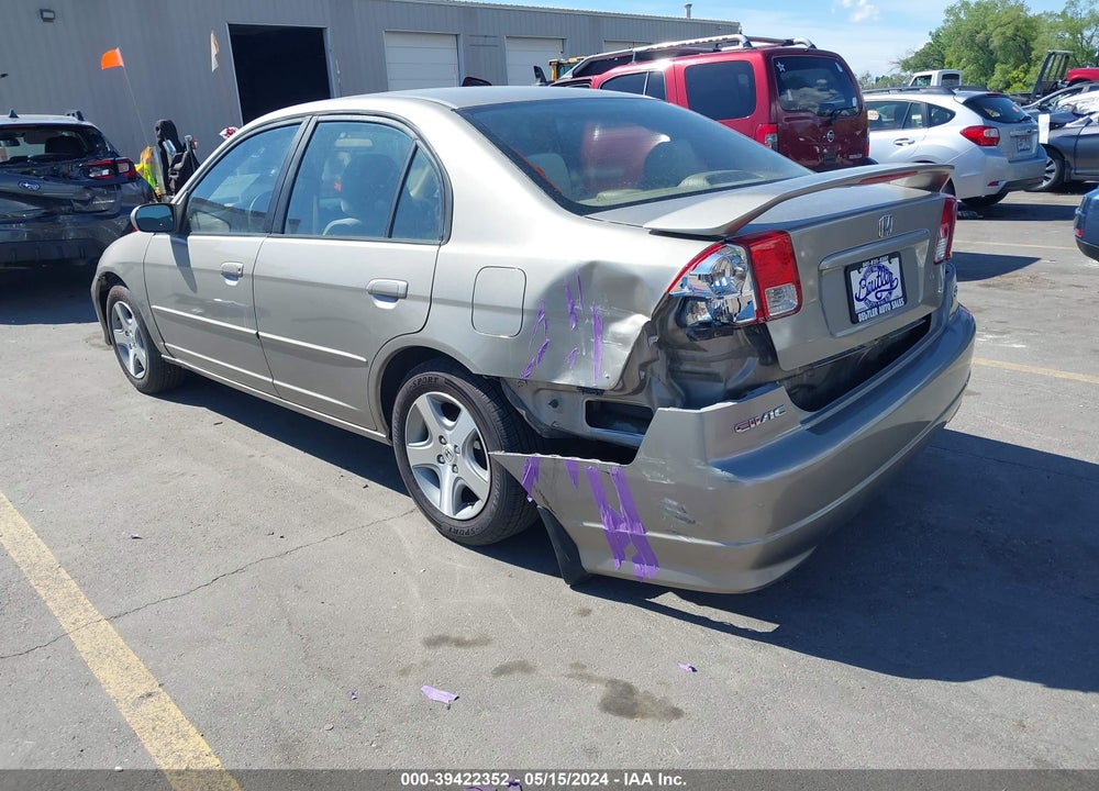 2004 HONDA CIVIC EX VIN: 2HGES26864H537385