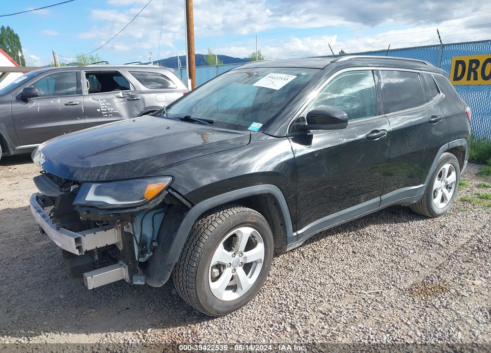 2018 JEEP COMPASS LATITUDE FWD VIN: 3C4NJCBBXJT300085