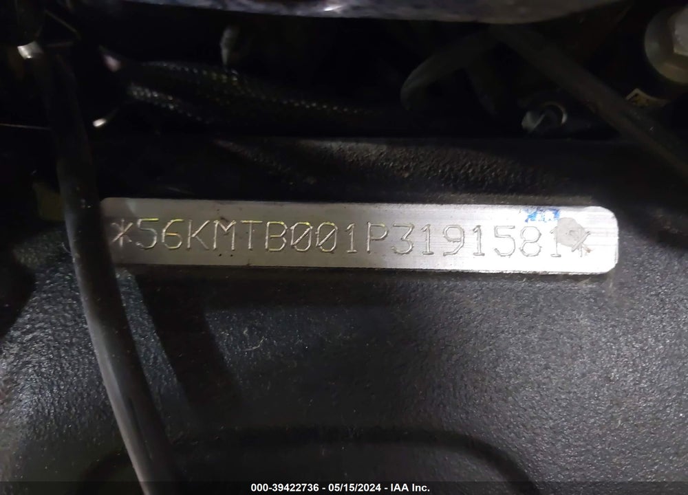 2023 INDIAN MOTORCYCLE CO. SCOUT BOBBER VIN: 56KMTB001P3191581