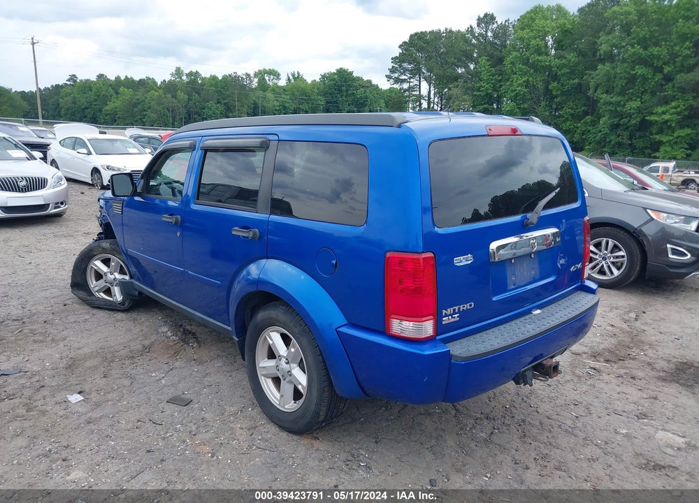 2007 DODGE NITRO SLT/RT VIN: 1D8GU58K17W639521