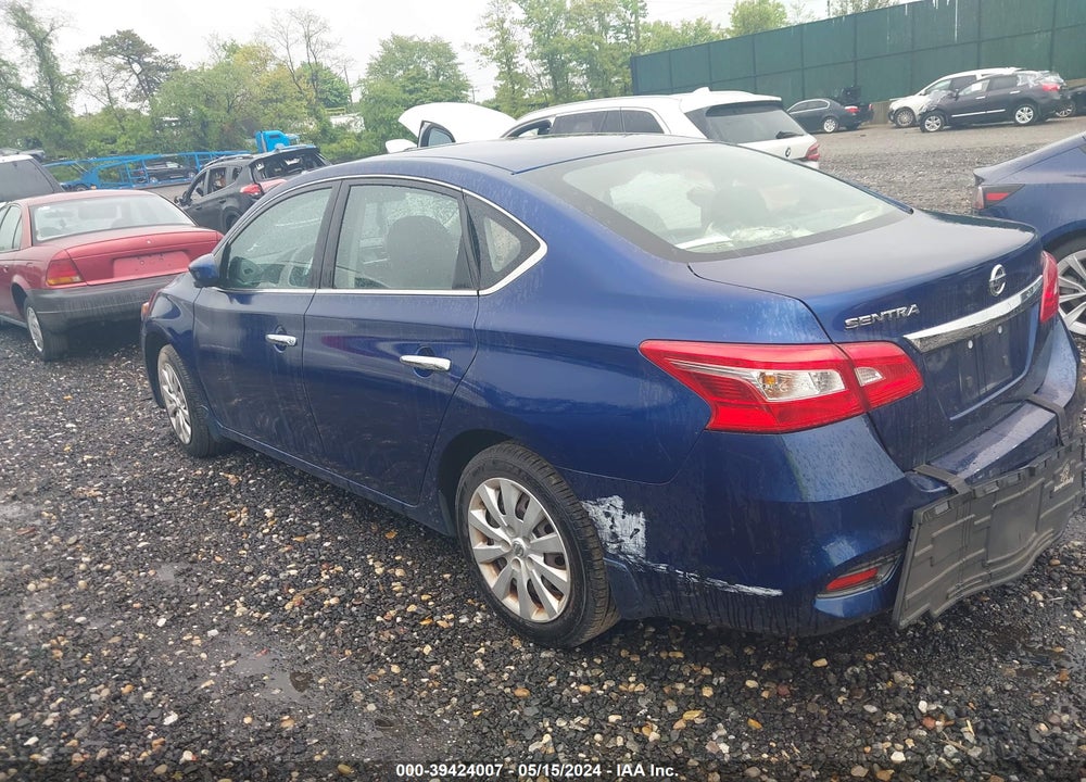 2016 NISSAN SENTRA VIN: 3N1AB7AP3GY225812