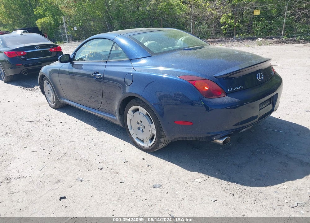 2002 LEXUS SC 430 VIN: JTHFN48Y020010767