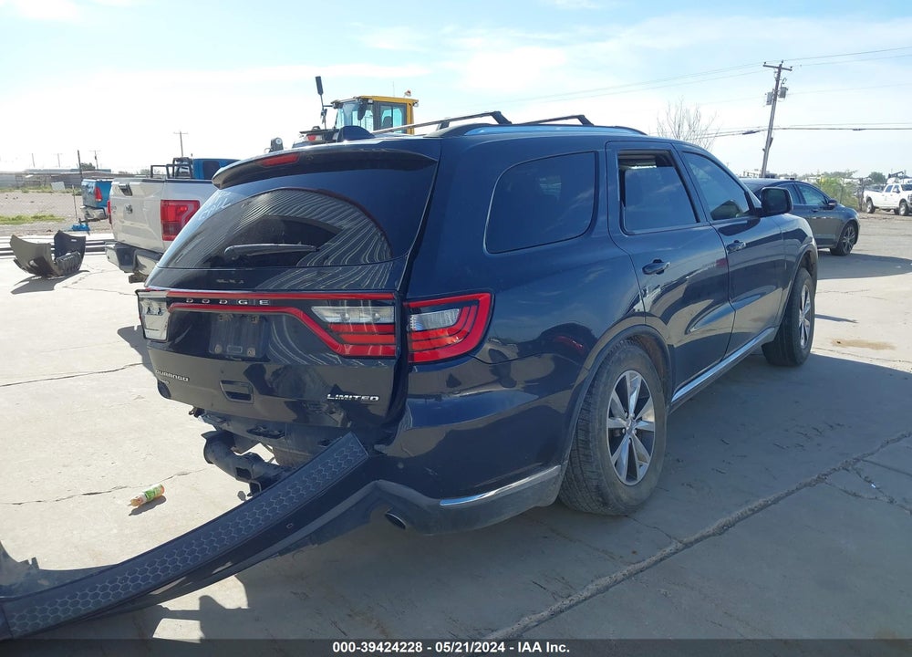 2016 DODGE DURANGO LIMITED VIN: 1C4RDJDG2GC433126