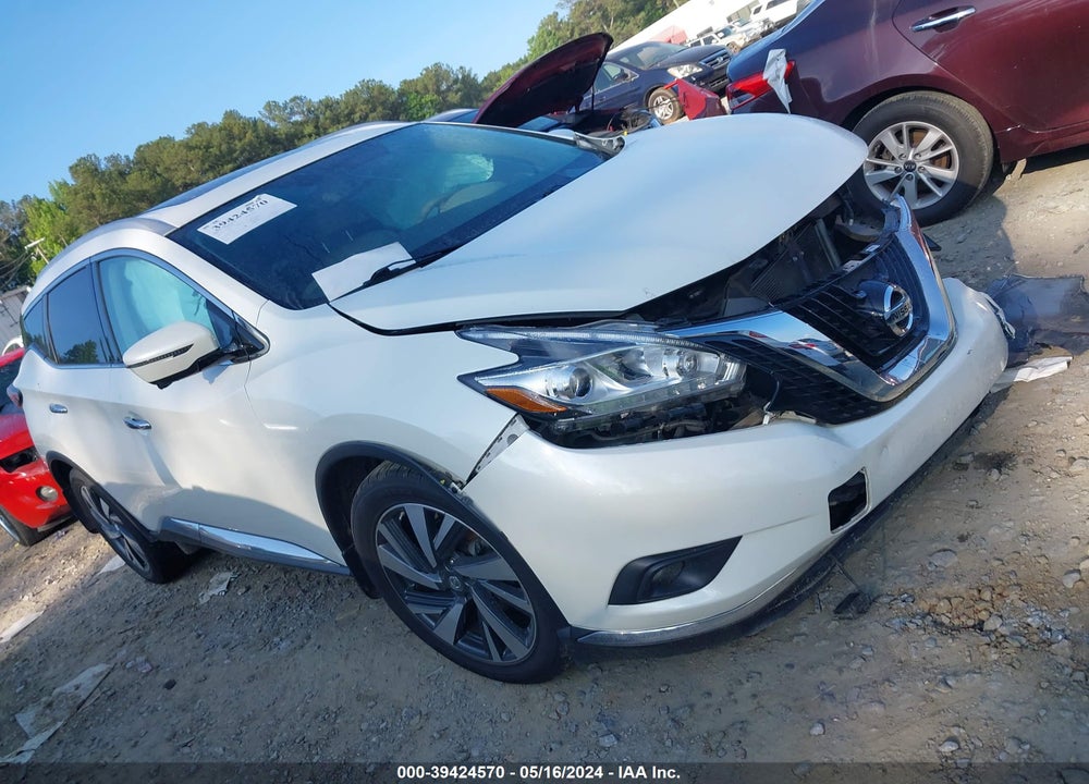2017 NISSAN MURANO PLATINUM VIN: 5N1AZ2MG4HN171647