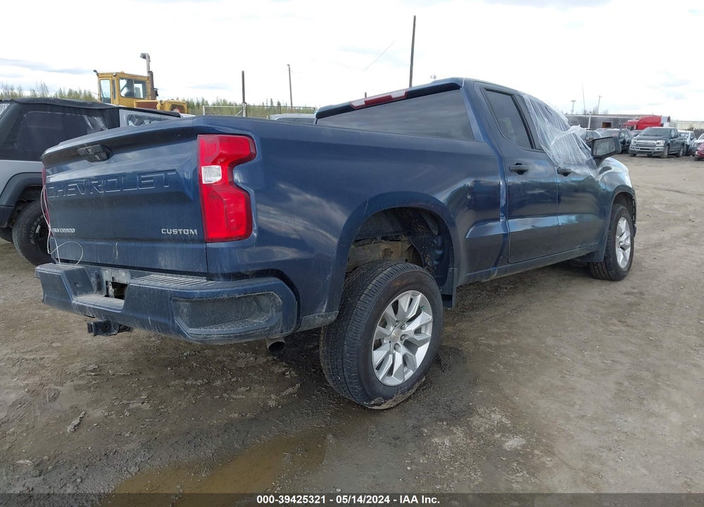 2021 CHEVROLET SILVERADO 1500 4WD DOUBLE CAB STANDARD BED CUSTOM VIN: 1GCRYBEK2MZ110538