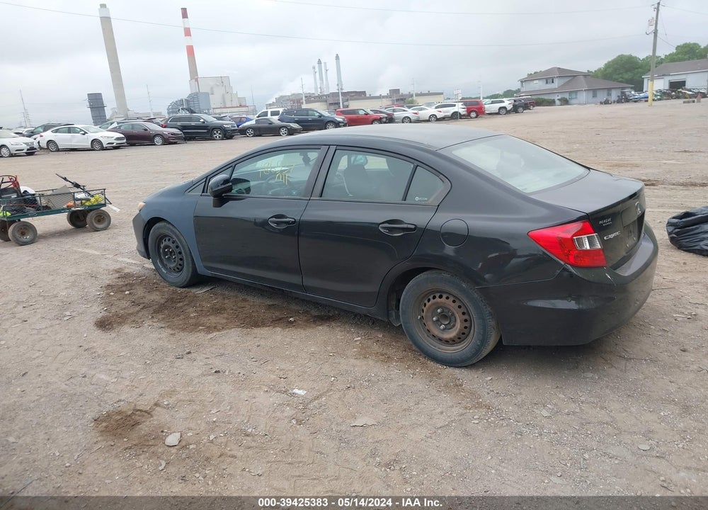 2012 HONDA CIVIC VIN: 19XFB2F54CE069918