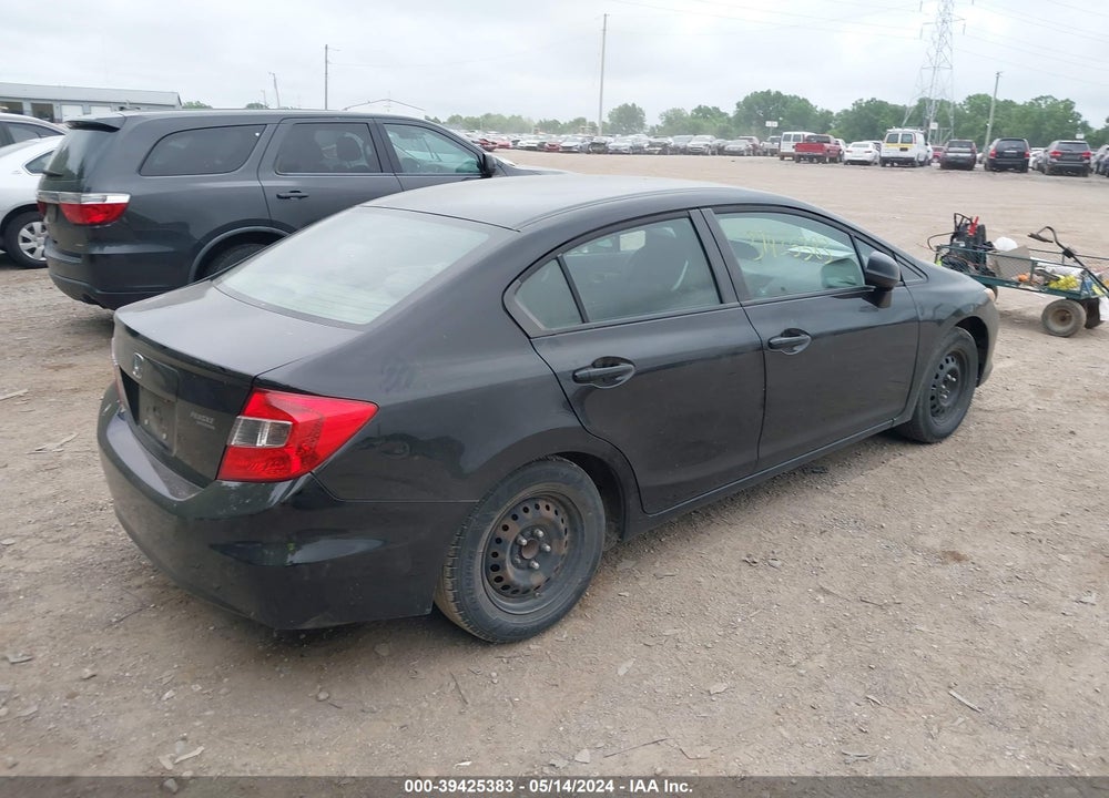 2012 HONDA CIVIC VIN: 19XFB2F54CE069918