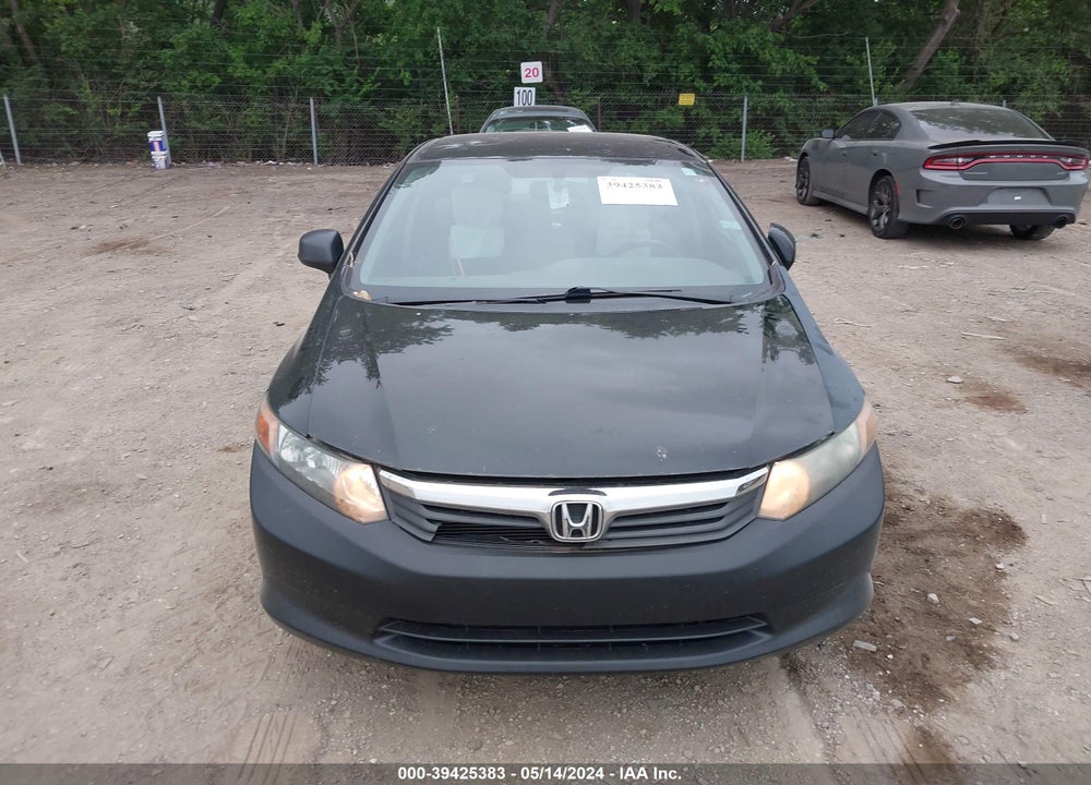 2012 HONDA CIVIC VIN: 19XFB2F54CE069918