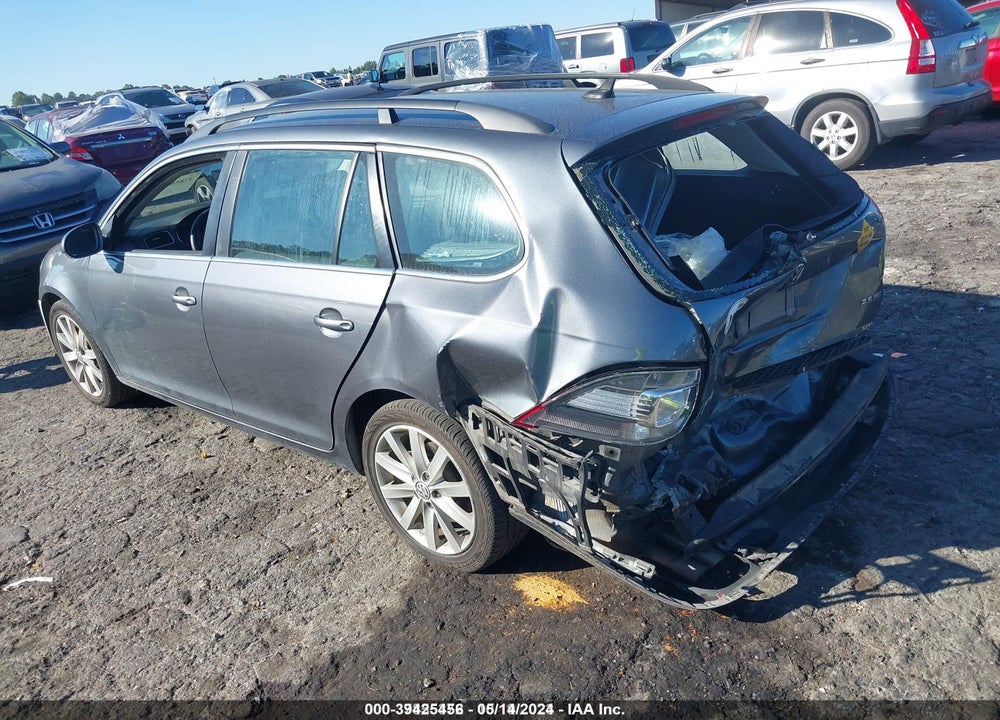 2012 VOLKSWAGEN JETTA SPORTWAGEN 2.5L SE VIN: 3VWPP7AJ6CM668569
