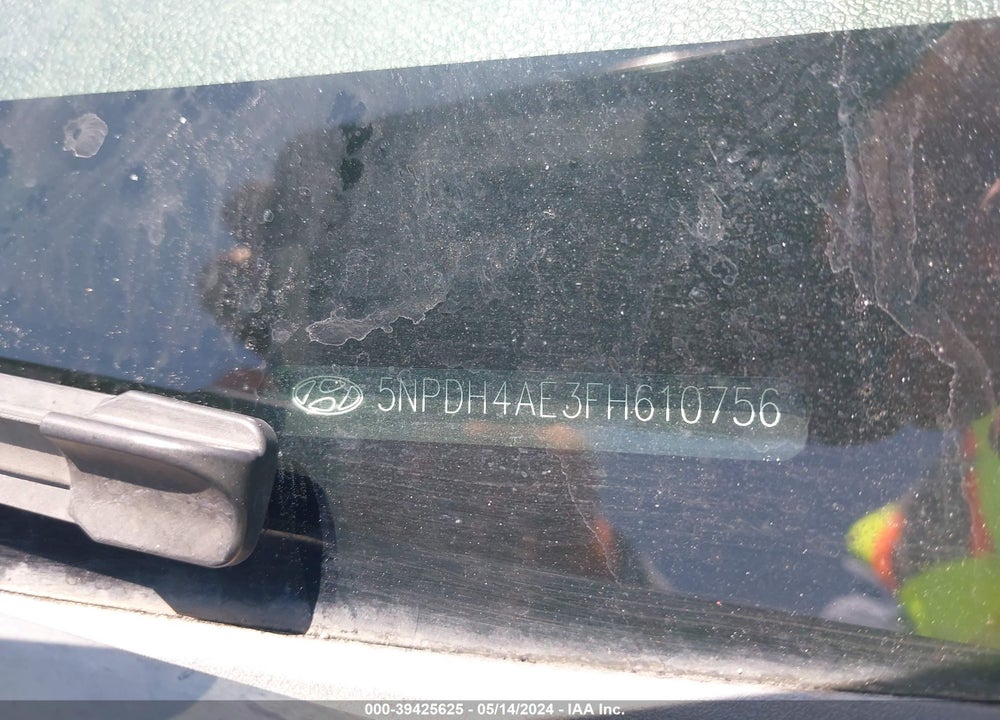 2015 HYUNDAI ELANTRA SE VIN: 5NPDH4AE3FH610756