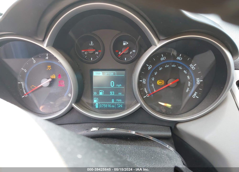 2013 CHEVROLET CRUZE LS MANUAL VIN: 1G1PB5SG6D7230955