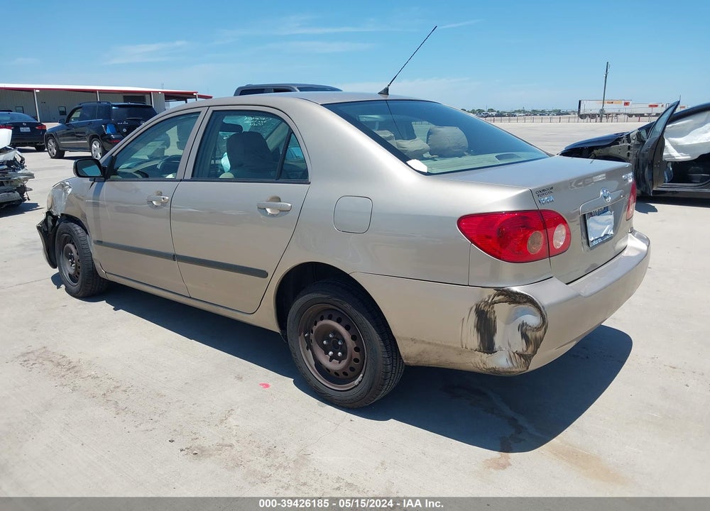 2008 TOYOTA COROLLA CE VIN: 2T1BR32E38C916116