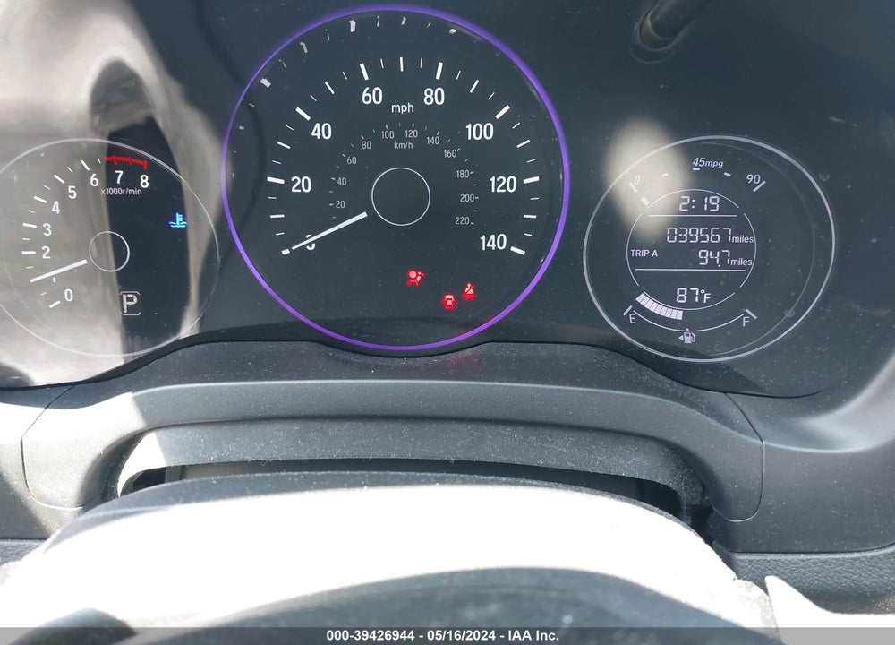 2019 HONDA HR-V LX VIN: 3CZRU5H32KG704717