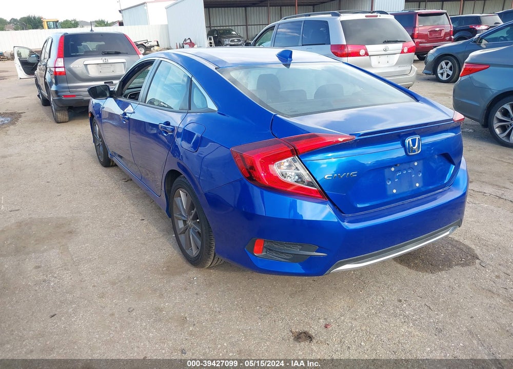 2019 HONDA CIVIC EX VIN: 19XFC1F33KE017636
