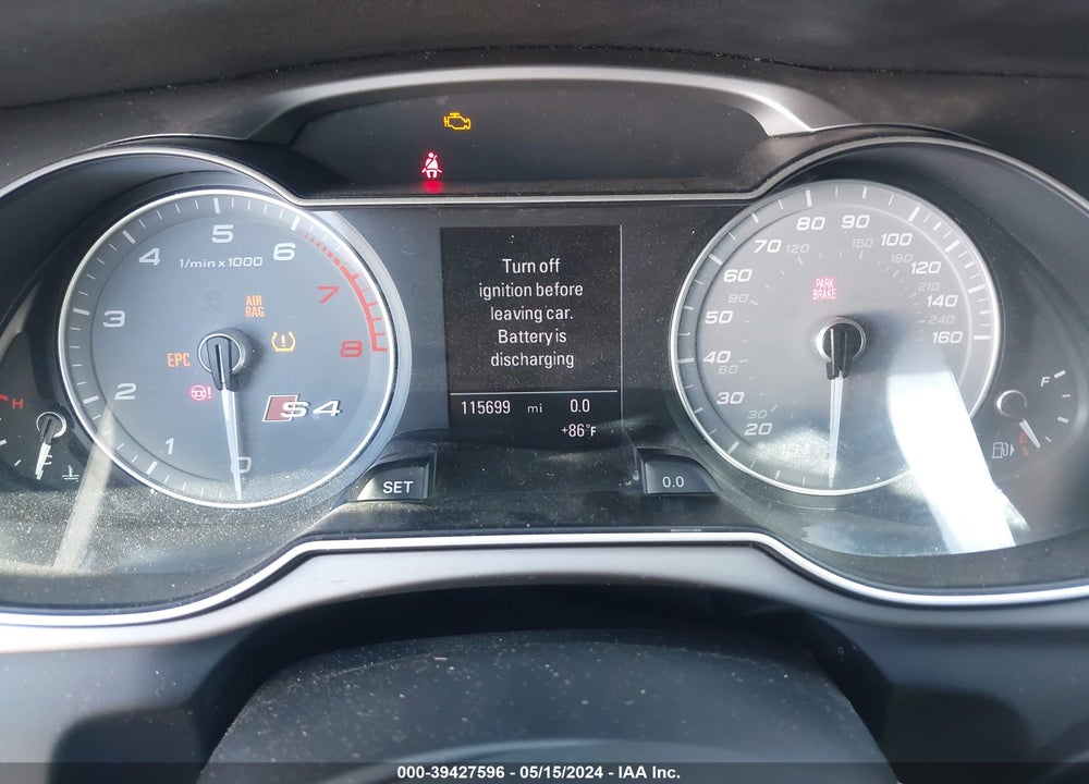 2014 AUDI S4 3.0T PREMIUM PLUS VIN: WAUBGAFL0EA081527