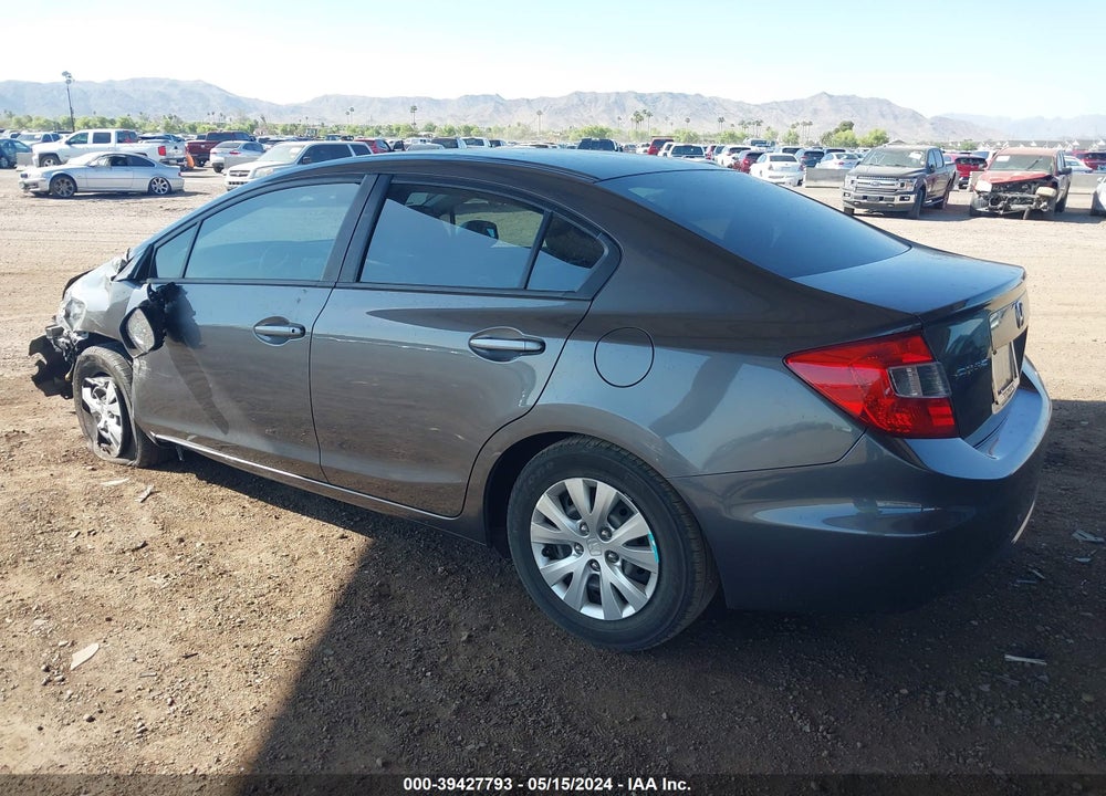 2012 HONDA CIVIC LX VIN: 2HGFB2F54CH608639