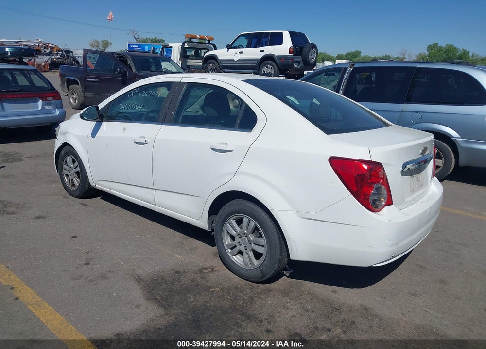 2014 CHEVROLET SONIC LT AUTO VIN: 1G1JC5SH2E4186015