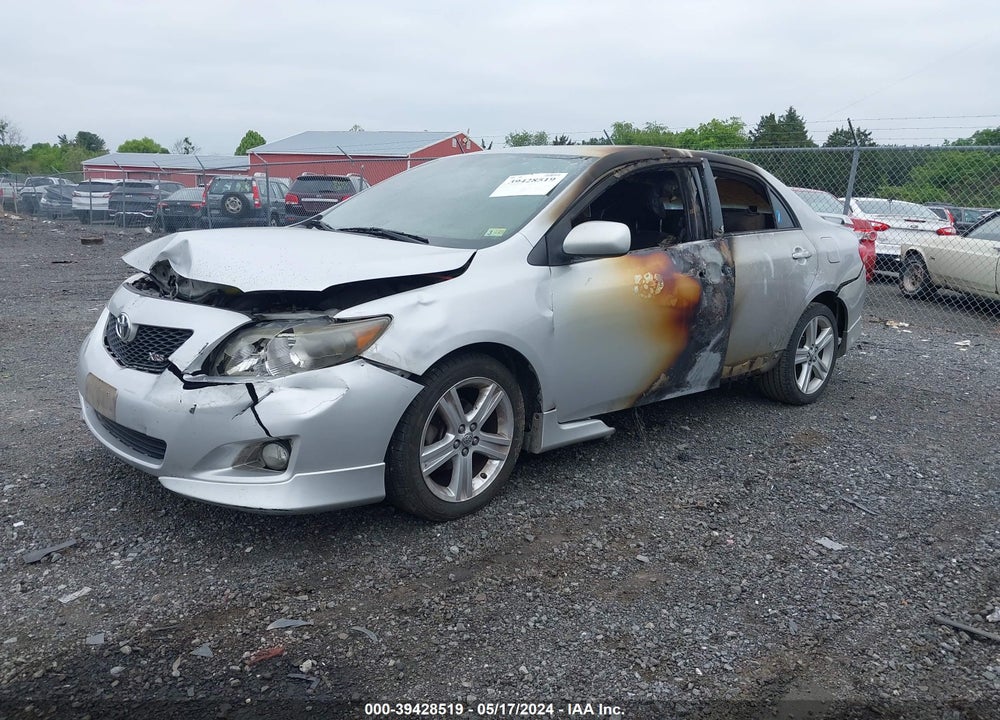 2009 TOYOTA COROLLA XRS VIN: 1NXBE40E99Z100614