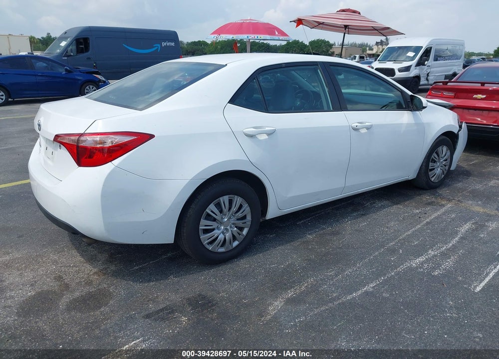 2019 TOYOTA COROLLA L VIN: 2T1BURHE8KC210100