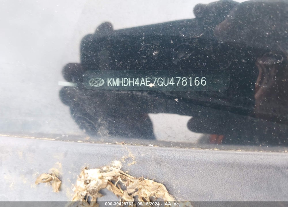 2016 HYUNDAI ELANTRA SE VIN: KMHDH4AE7GU478166