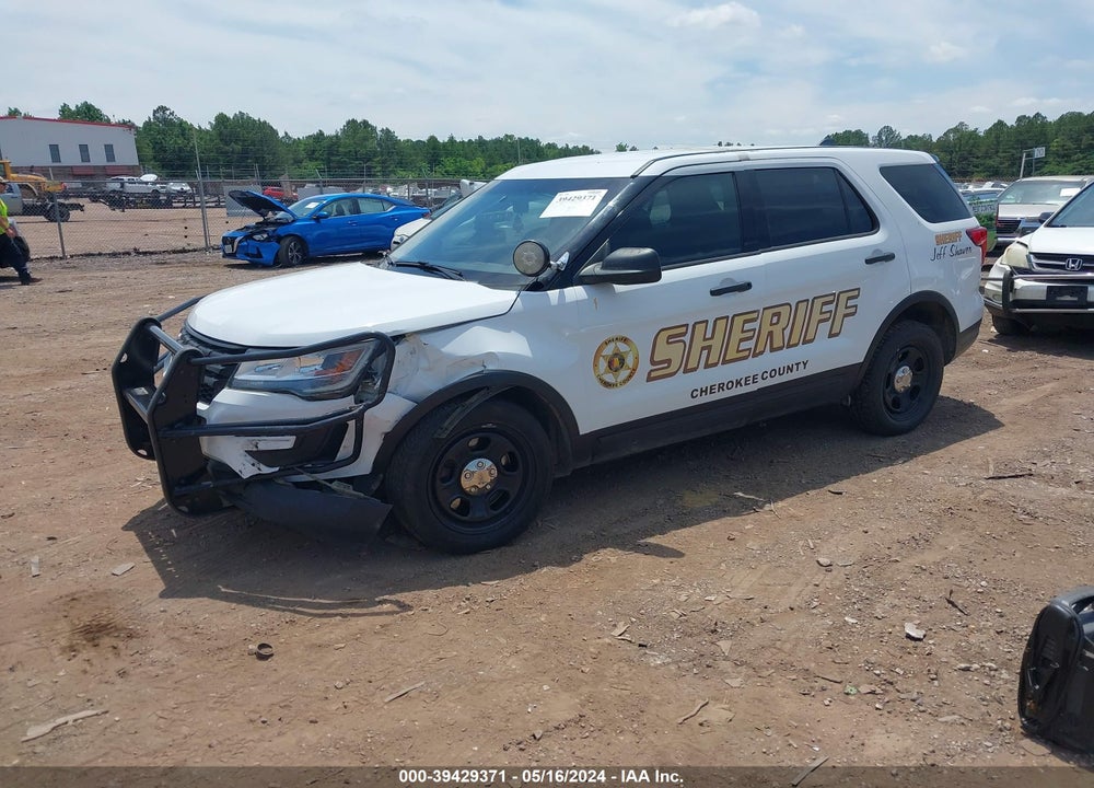 2018 FORD POLICE INTERCEPTOR UTILITY VIN: 1FM5K8AR1JGC74243