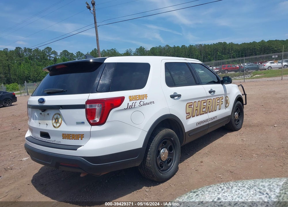 2018 FORD POLICE INTERCEPTOR UTILITY VIN: 1FM5K8AR1JGC74243