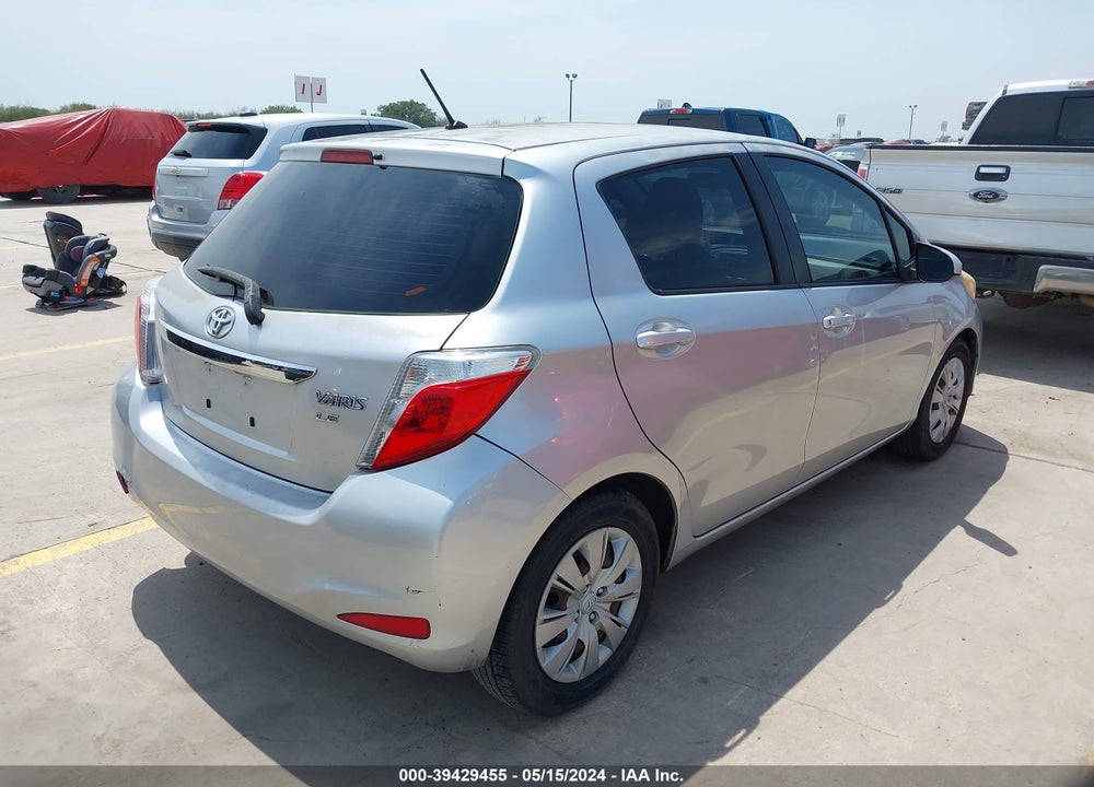 2012 TOYOTA YARIS LE VIN: JTDKTUD38CD536932