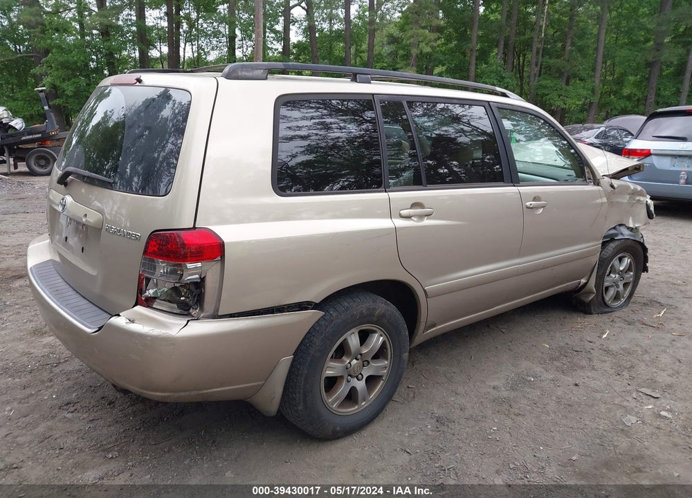 2004 TOYOTA HIGHLANDER V6 VIN: JTEEP21AX40049373