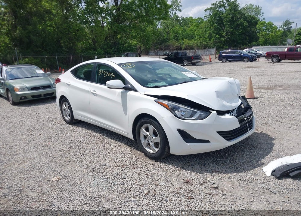 2014 HYUNDAI ELANTRA SE VIN: 5NPDH4AE1EH521024