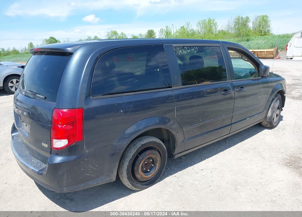 2013 DODGE GRAND CARAVAN SE VIN: 2C4RDGBGXDR763024