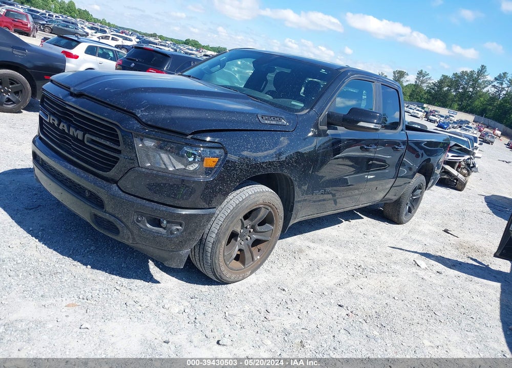 2021 RAM 1500 BIG HORN QUAD CAB 4X2 6'4 BOX VIN: 1C6RREBT2MN610273