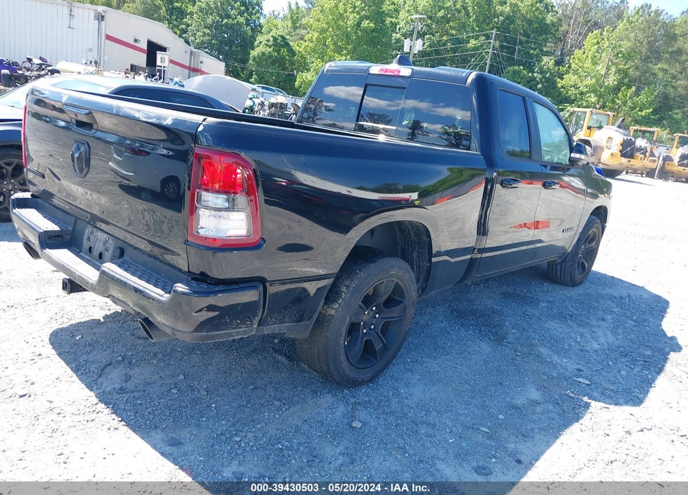 2021 RAM 1500 BIG HORN QUAD CAB 4X2 6'4 BOX VIN: 1C6RREBT2MN610273