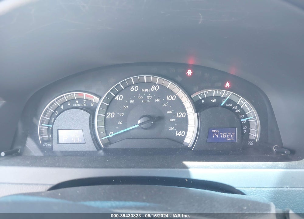 2012 TOYOTA CAMRY VIN: 4T1BF1FK0CU147692