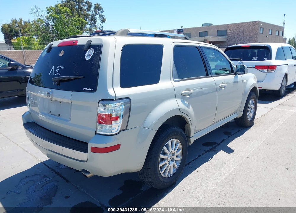 2009 MERCURY MARINER PREMIER VIN: 4M2CU87719KJ15480