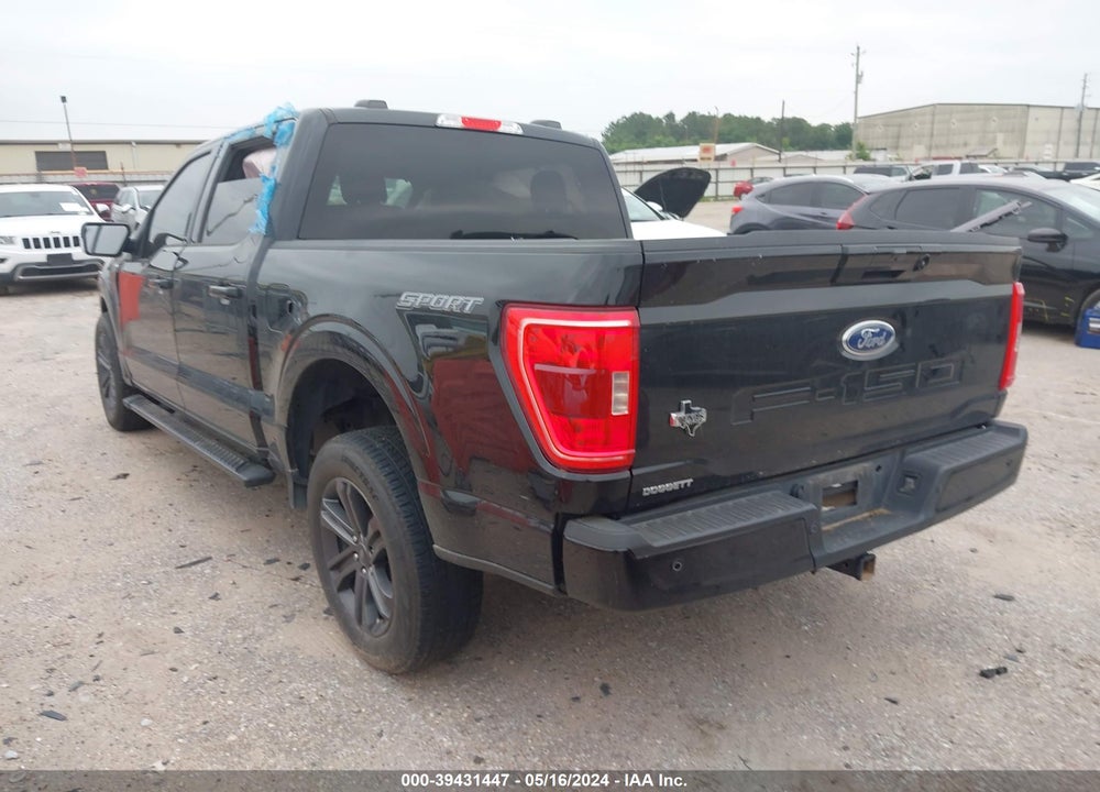 2022 FORD F150 SUPERCREW VIN: 1FTEW1C54NKE97308
