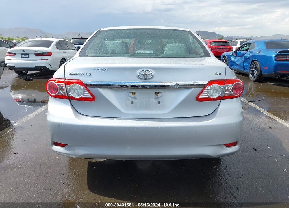 2012 TOYOTA COROLLA LE VIN: 2T1BU4EE0CC827399
