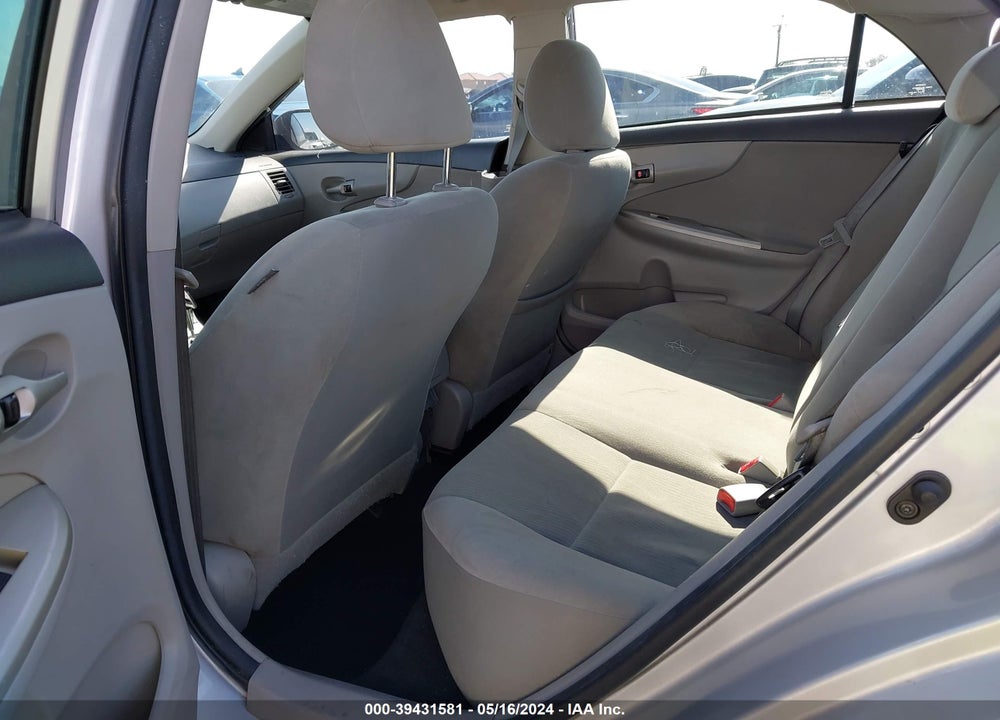 2012 TOYOTA COROLLA LE VIN: 2T1BU4EE0CC827399
