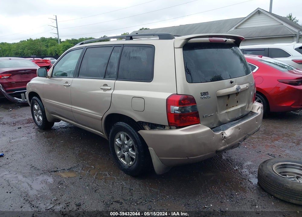 2007 TOYOTA HIGHLANDER V6 VIN: JTEHP21A770190872