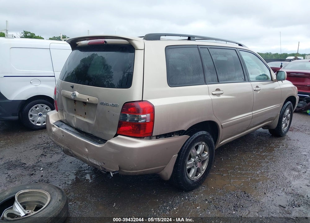 2007 TOYOTA HIGHLANDER V6 VIN: JTEHP21A770190872