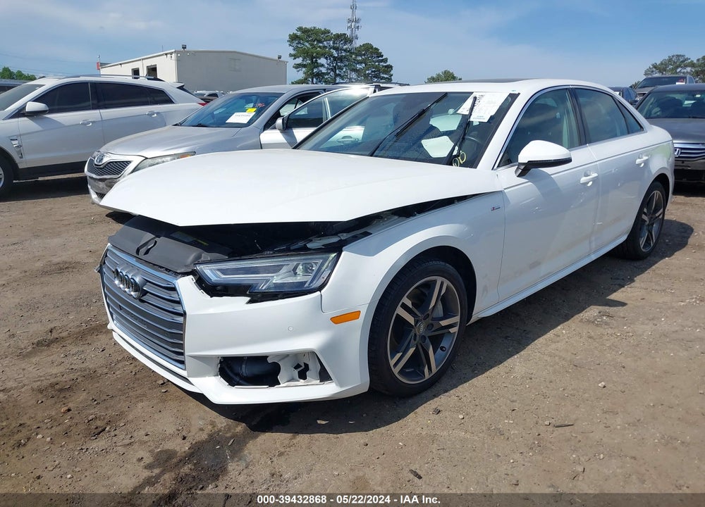 2017 AUDI A4 2.0T PREMIUM VIN: WAUENAF43HN006524