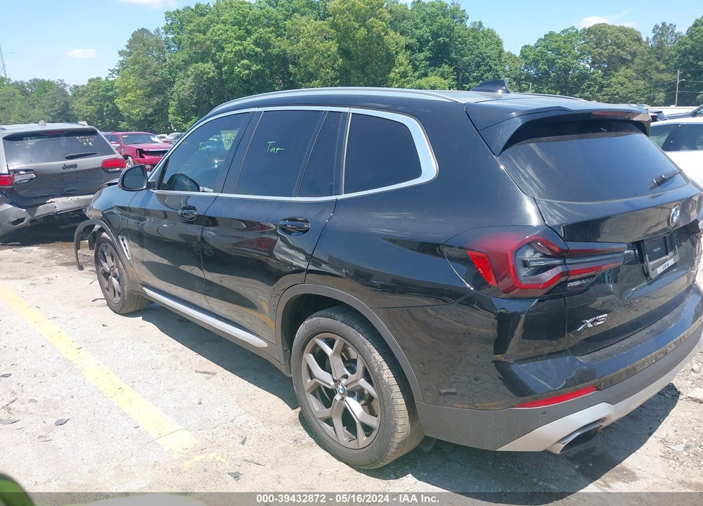 2022 BMW X3 SDRIVE30I VIN: 5UX43DP0XN9K34153