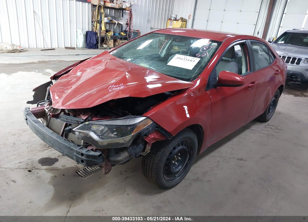 2014 TOYOTA COROLLA LE VIN: 5YFBURHE7EP168488